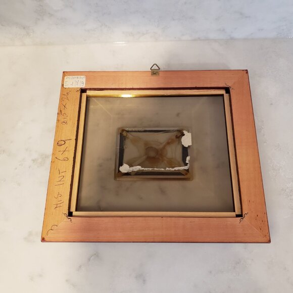 Vintage Art Decor Sterling Silver 925 Picture of Houses, Stream, Bridge - Picture 4 of 7